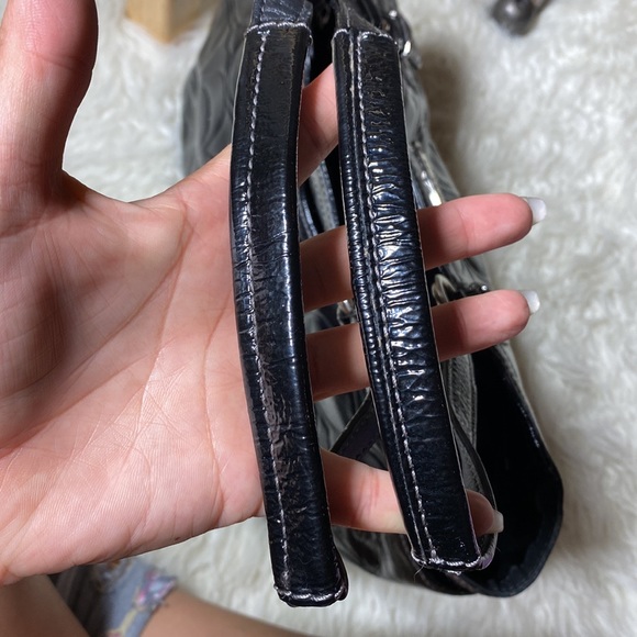 COACH Gallery Patent Leather Tote Black F19462 - Picture 14 of 14